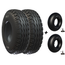 2x BKT 10.5/80-18TL AW 702 131A8 10PR inkl. 2x Schlauch 10.5/80-18 TR15 Ventil