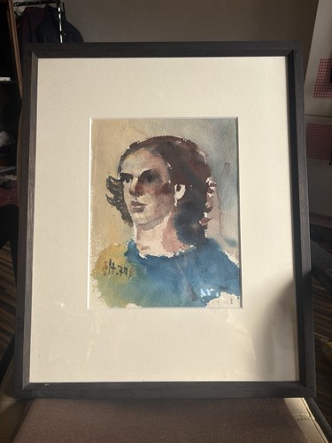 Gerahmtes aquarell gemälde - gerahmtes, aquarell-gemälde