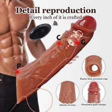 Dildo Penismanschetten Sexspielzeug für Männer Penishülle für Penisvergrößerung
