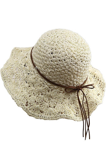 Damen sonnenhut strohhut - strohhut, beige
