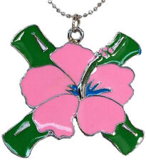TIKI Flower BAMBOO Bones Knochen HALSKETTE - groß Rockabilly