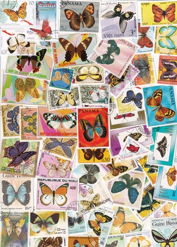 300 verschiedene briefmarken - 300,