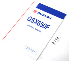 Suzuki GSX650F K8-L2 Owners Manual EN 2008-2012 Handbuch Anleitung 08 09 10 11