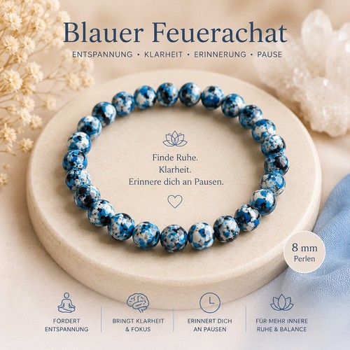 Blauer feuerachat - blauer,