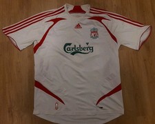 Original ADIDAS Vintage Liverpool FC Trikot Gr XL Weiß Rot #9 Torres EL NINO LFC