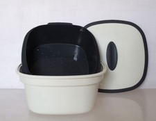 Neues ThermoDuo Tupperware Siebservierer Set Thermo Deckel Behälter Sieb Tupper