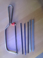 Puksäge 15cm Set Bügelsäge Handsäge Metallsäge Haushaltssäge inkl 6Sägeblätter,