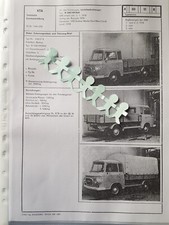 PKW DDR B 1000 HP MdI Barkas Pritsche / Plane 1976 KFZ-Brief KTA Vorl f. Zulass.