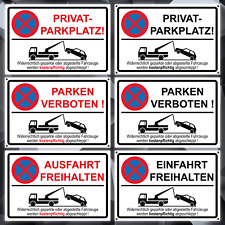 Privatparkplatz, Parken Verboten, Ein- o. Ausfahrt Freihalten, Schild/Aufkleber