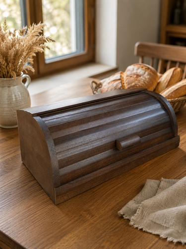 Holz brotkasten aus buche - brotkasten,