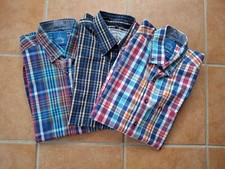 3 karierte Langarmhemden, 1 x Wind und 2 x Claudio Campione XL