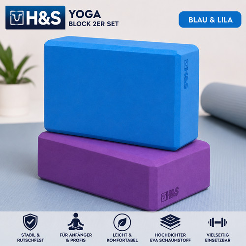 Yoga block 2er set - h&s,