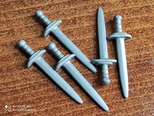 PLAYMOBIL X5 GRAUE SCHWERTER MITTELALTER RITTER RÖMER WIKINGER GALLIER SCHWERT