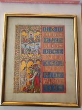  Faksimile, Evangeliar Heinrichs des Löwen, gerahmt 23/28, 2 Einzelblätter