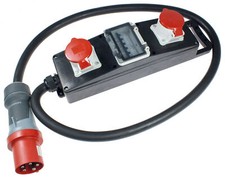 Stromverteiler Verteilerkasten CEE 400V 63A 5G16 auf 2x CEE 400V 32A IP44