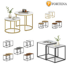 2x Couchtisch Rund Quadratisch