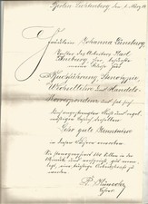 Ausbildungszeugnis Stenotypie Wechsellehre Berlin-Lichtenberg 1914 Wasserzeichen