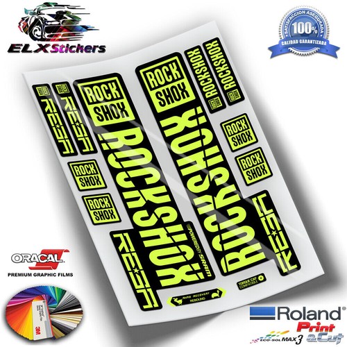 Rockshox reba fluor stickers - rockshox,