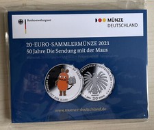 20 Euro Silber in PP, 2021 Deutschland, 50 Jahre Sendung mit der Maus