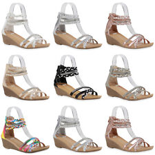 Damen Strass Sandaletten