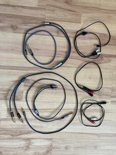 7x Audio Kabel Set tlw. hochwertig Cinch USB C  Klinke 6,3 3,5 Adapter gold