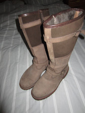 Hanwag Grizzly Stiefel Braun Gr. 39 Nubukleder Lammfell