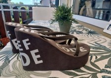 Damen Keilabsatz Flip Flop