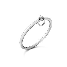 Halsband Halsreif mit O-Ring Edelstahl gebürstet Größenauswahl