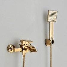 Gold Badewannenarmatur set