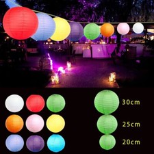 10 X Runde Papier Lampions