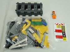 Lego City 7936 Bahnübergang Baustelle Bagger komplett