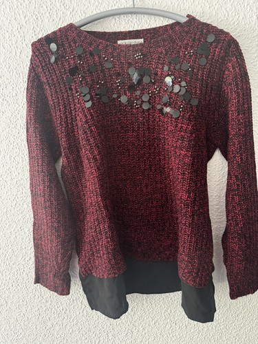 Schwarz/Bordeauxfarbener