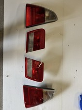 BMW E46 Touring original Rückleuchten  4x Set rot / weiß Lampenträger Stecker