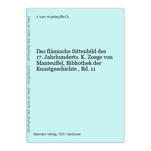 Das flämische sittenbild des - flämische,