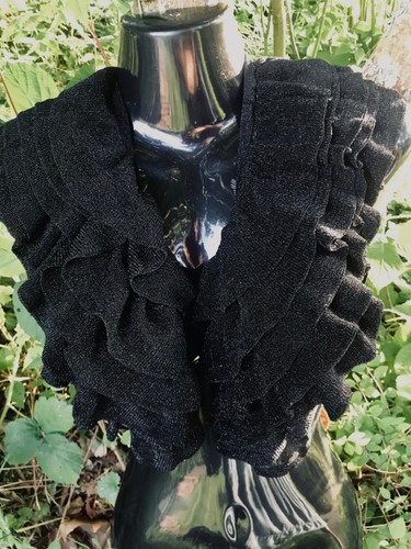 Bolero volant lurex schwsrz - lurex,