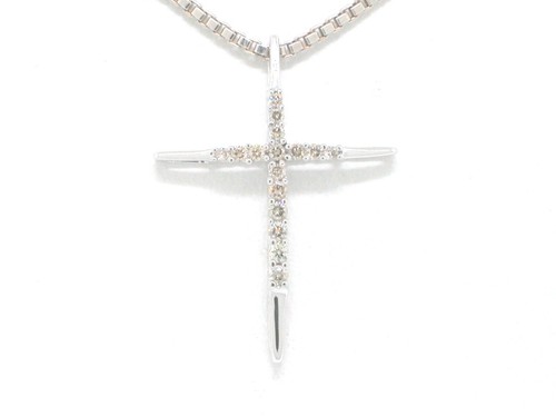 Brillant kreuz anhänger - anhänger, 585