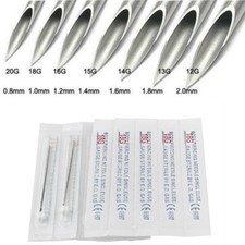 5 STÜCK STERILE PIERCING NADELN NADEL 0,8MM-3,2MM 8G 10G 12G 13G 14G 16G 18G 20G