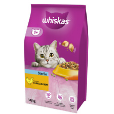 14 kg WHISKAS Sterile Trockenfutter mit Huhn adulte Katzen nach Sterilisation