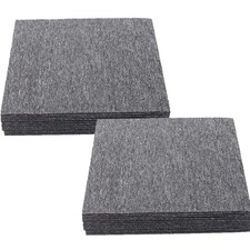 Teppichfliesen 50x50cm 20 Stück rutschfest strapazierfähig mit klebepatch woh...