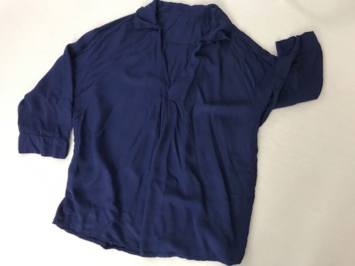 Bauernbluse dunkelblau you - dunkelblau, me