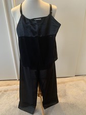 Edler Schwarzer Pyjama Hose