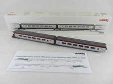 Märklin 43434 THALYS Ergänzungswagen-Set 2 der PBKA in silber-rot, Neu mit OVP