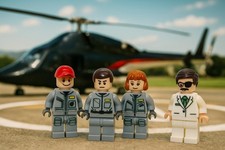 Lego (c) 4x Figuren Set Serie Luftwolf - Hawke, Marella - MOC Custom Druck