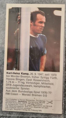 Sammelbild karl heinz kamp - karl-heinz,