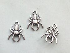 5x Anhänger Spinne 17x13mm Charm Spider Gothic Halloween Schmuck Deko Bastel