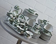 Seltmann Weiden Porzellan Patricia grüne Blumen verschiedene Teile 1960er Jahre