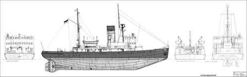 Stettin eisbrecher dampfer - eisbrecher,,