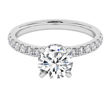 950 Platinum 2.10 Karat Rund