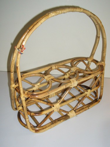 Flaschenkorb leer 3er rattan - flaschenkorb,, 3er,