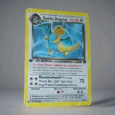 Dunkles Dragoran 1. Edition Vintage Pokemon Karte Deutsch 22/82 Team Rocket